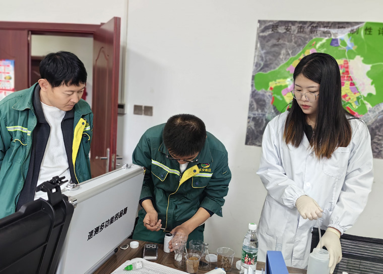 萊恩德土壤養(yǎng)分檢測儀入駐延安新區(qū)市政公用有限公司，檢測實力再升級